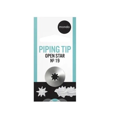 MONDO #19 S/S OPEN STAR PIPING TIP