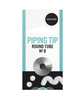MONDO #8 S/S ROUND PIPING TIP