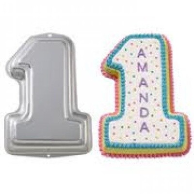 WILTON NUMBER ONE CAKE TIN HIRE