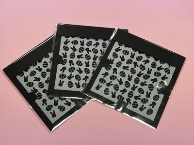 Easter bunny and egg stencil
