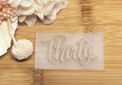 Thirty embosser stamp