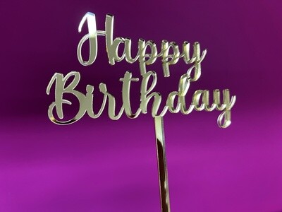 Happy birthday cake topper font 9
