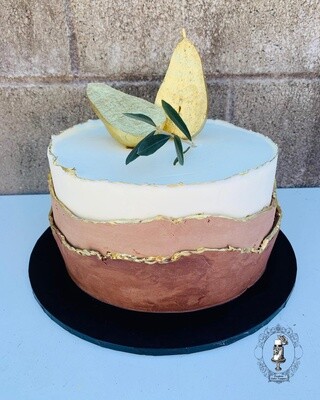 GOLD PEAR THREE TONED CAKE