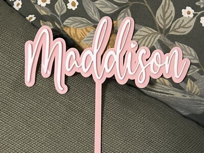DOUBLE CUSTOM CAKE TOPPER