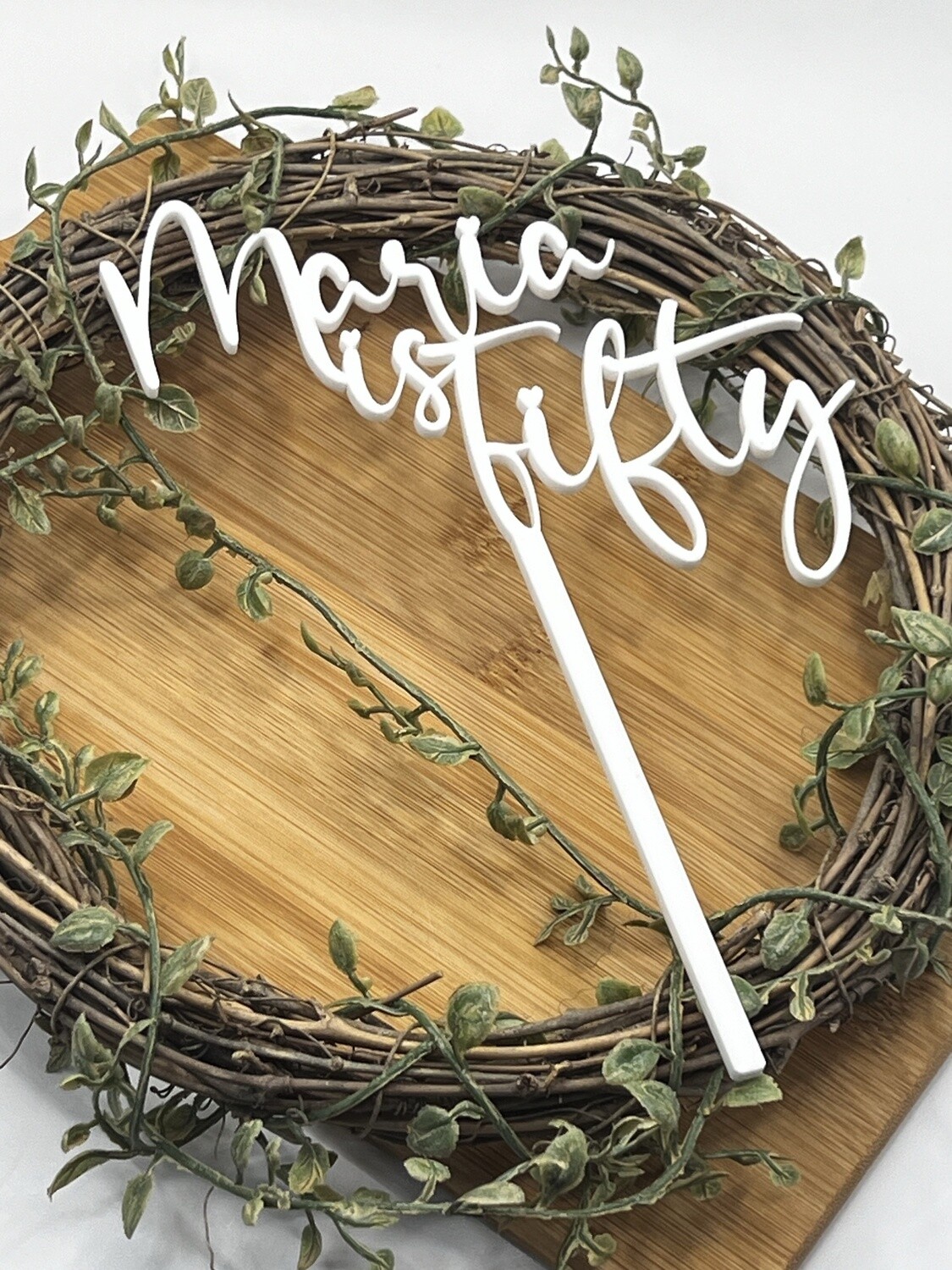 Custom Fifty cake topper