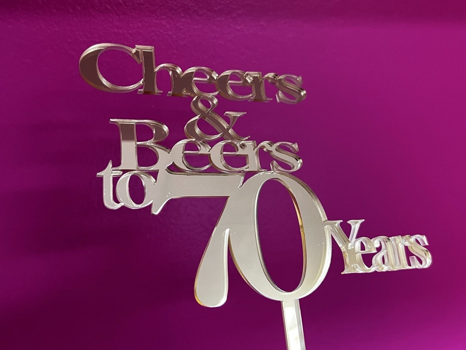 Cheers and beers  to 70 years