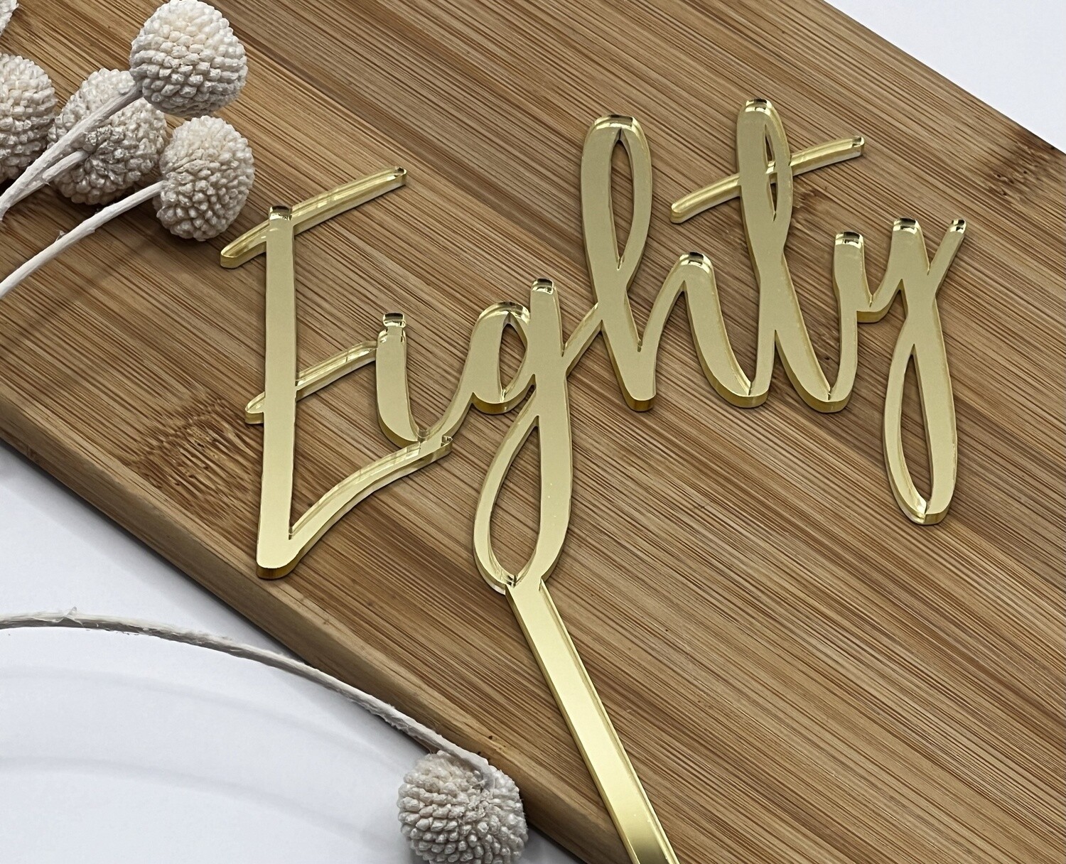 Eighty Cake topper