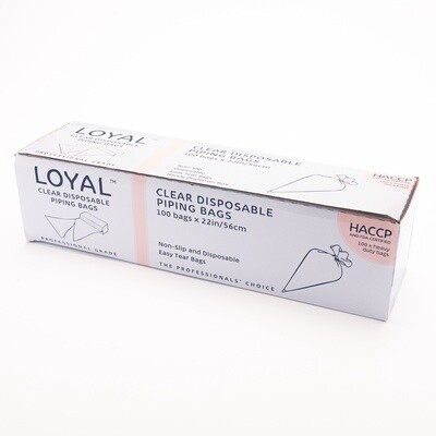 LOYAL Disposable Piping Bags Clear 22&quot; (100pc