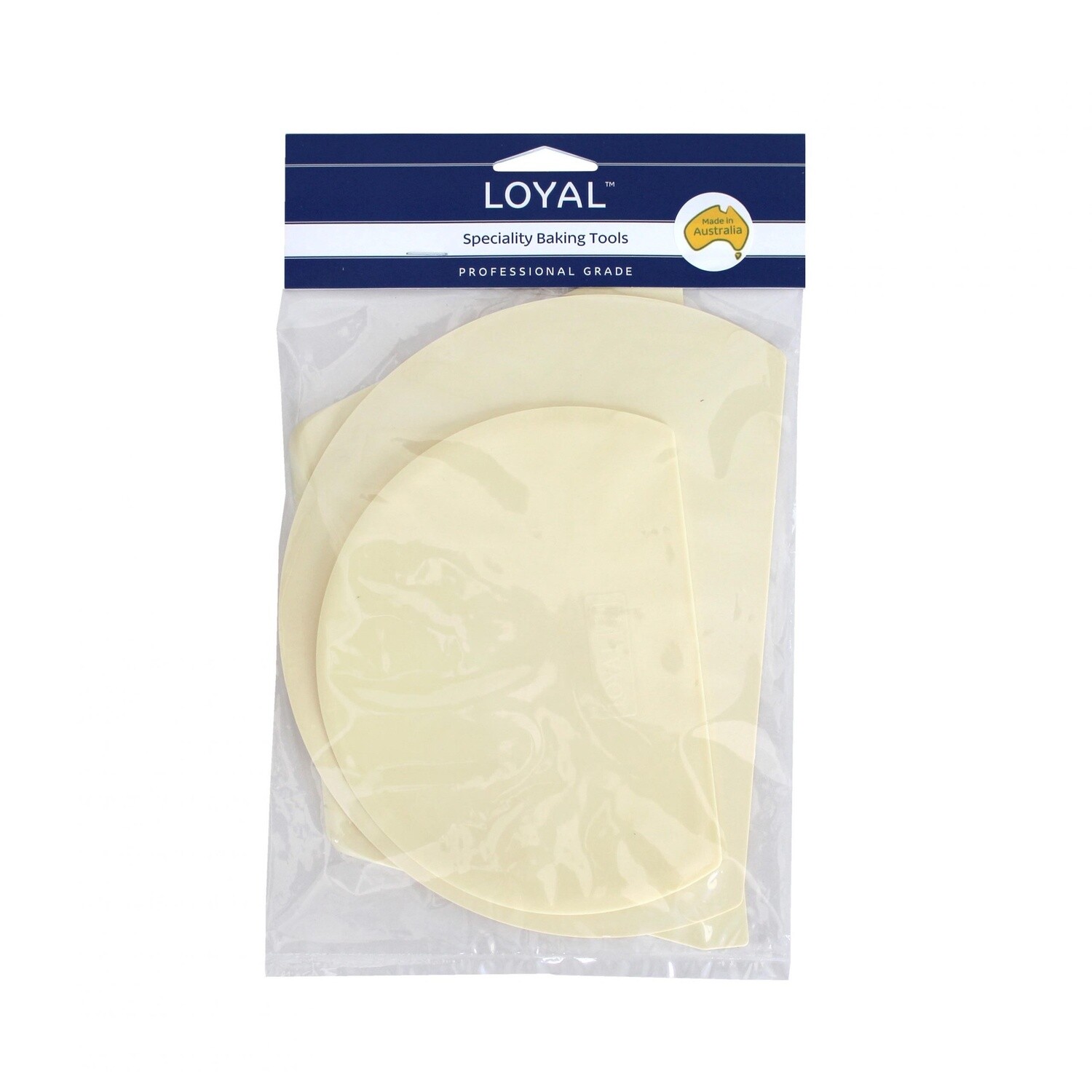 LOYAL  SET OF 3 LARGE SCRAPERS