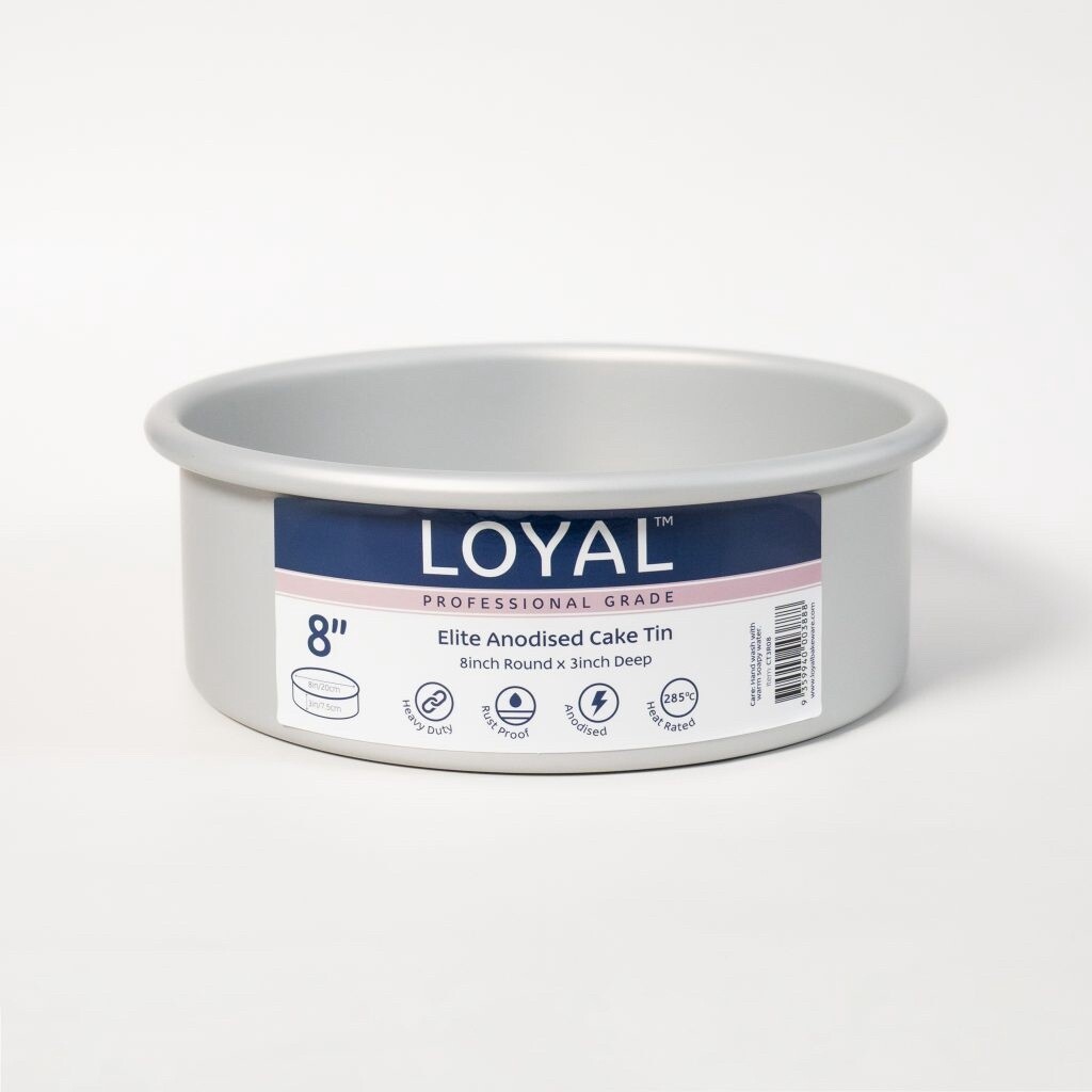 LOYAL Elite Anodised Cake Tin Round (8in)