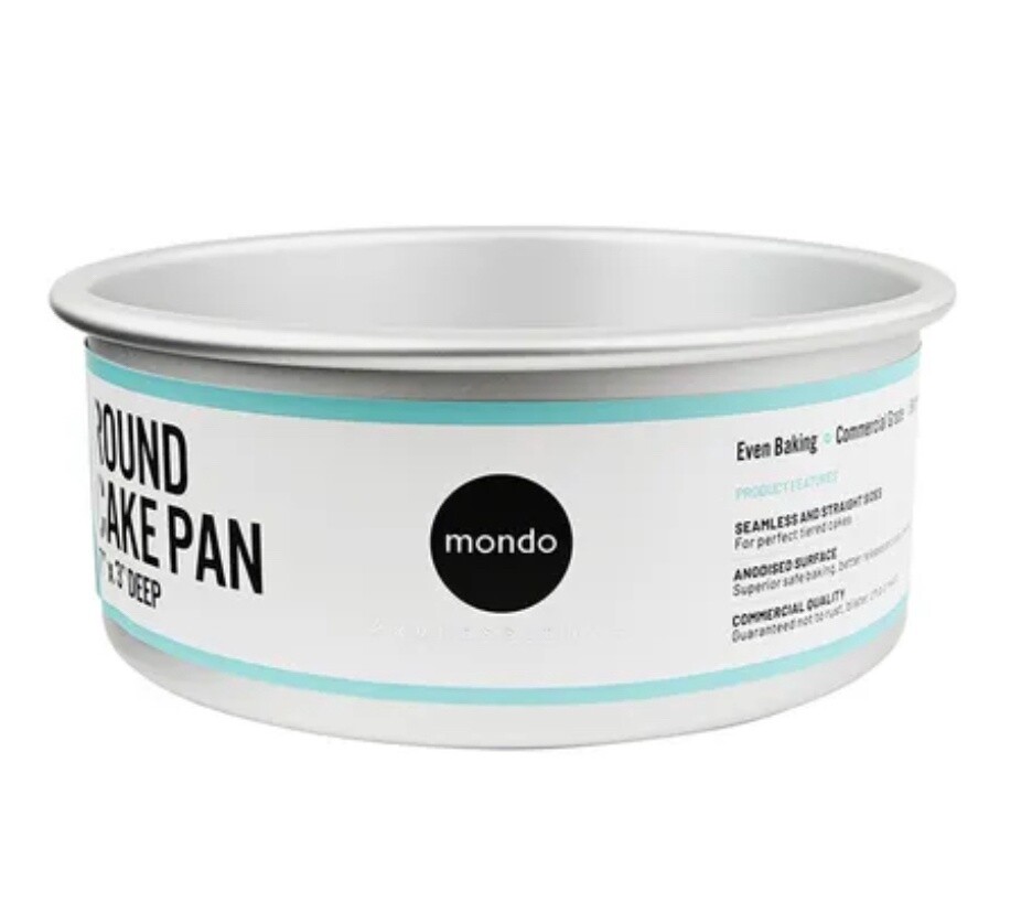 MONDO PRO ROUND CAKE PAN 7IN/17.5X7.5CM