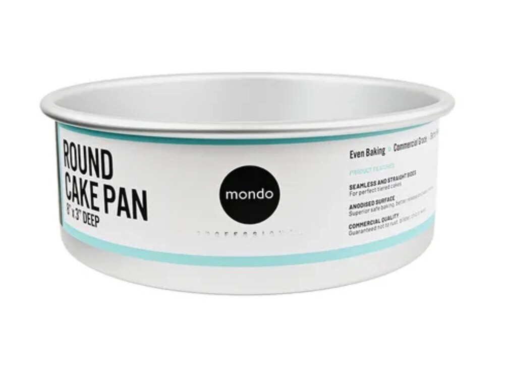 MONDO PRO ROUND CAKE PAN 8IN/20X7.5CM