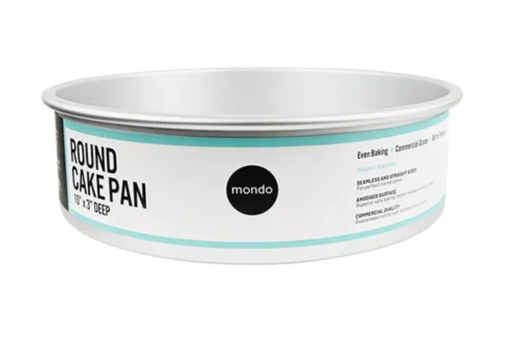 MONDO PRO ROUND CAKE PAN 10IN/25X7.5CM
