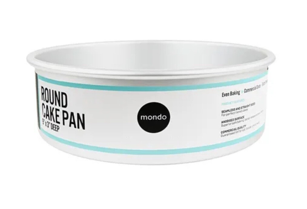 MONDO PRO ROUND CAKE PAN 9IN/22.5X7.5CM