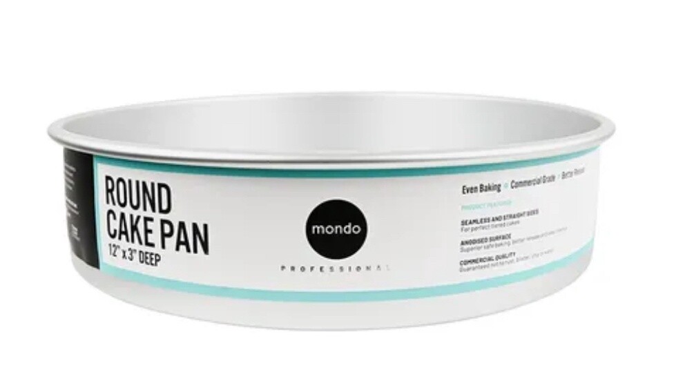MONDO PRO ROUND CAKE PAN 12IN/30X7.5CM