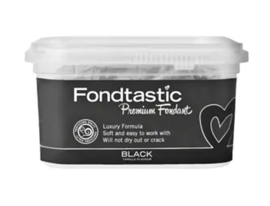 FONDTASTIC FONDANT BLACK 250G