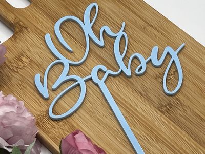 Oh baby cake topper