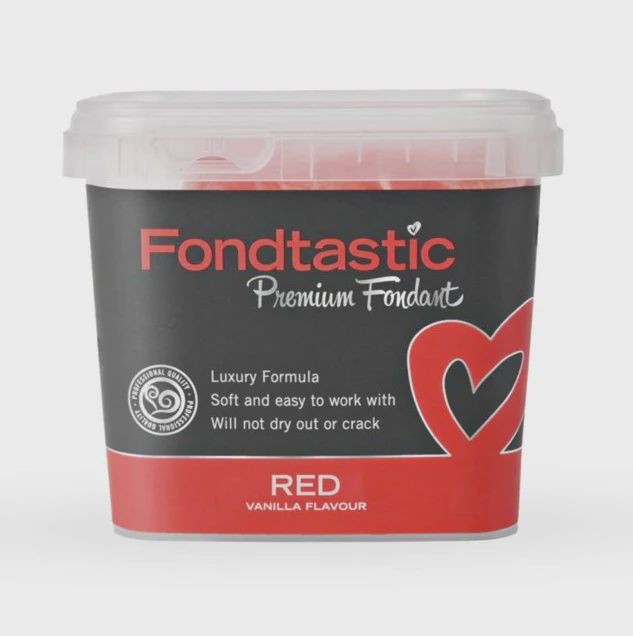 Fondtastic Red 1kg Premium Fondant