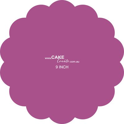 GANACHE CAKE BOARDS - SCALLOP SET OF 2