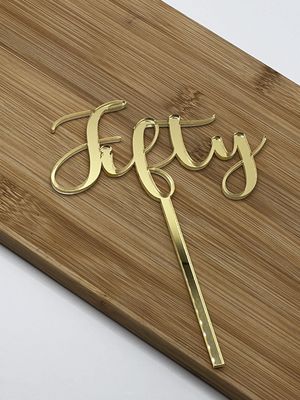 Fifty Cake Topper small