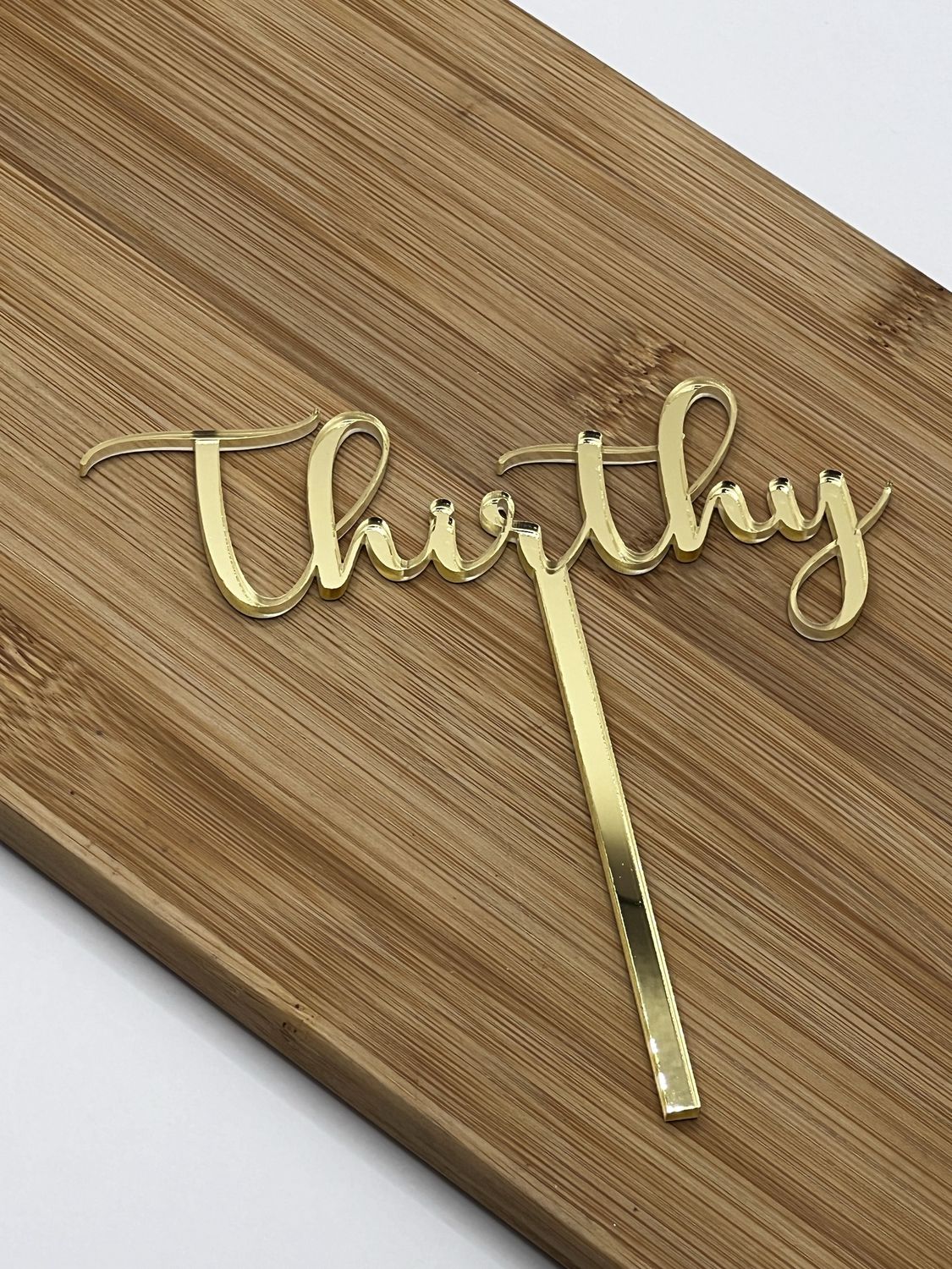 Thirty cake topper small