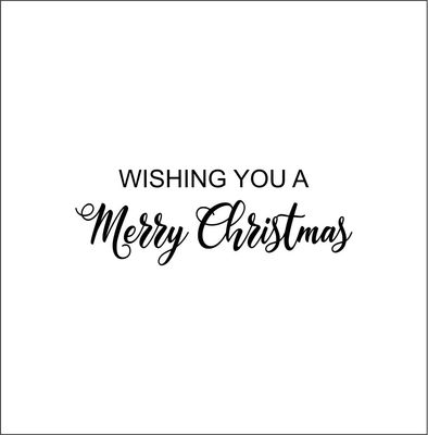 WISHING YOU A MERRY CHRISTMAS DEBOSSER