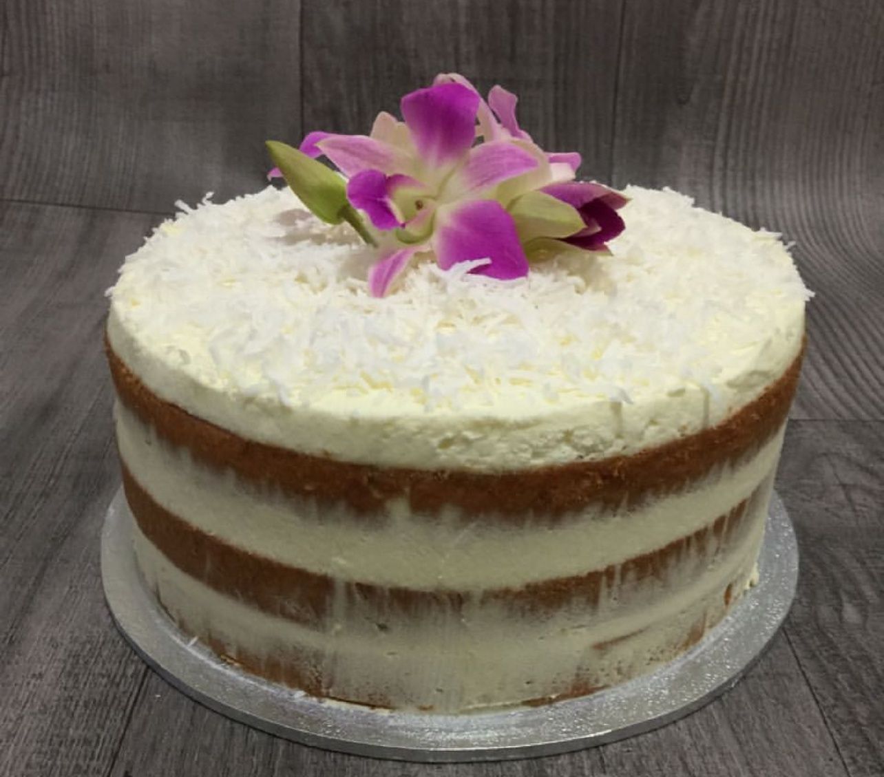 Fresh Cream and Coconut Cake