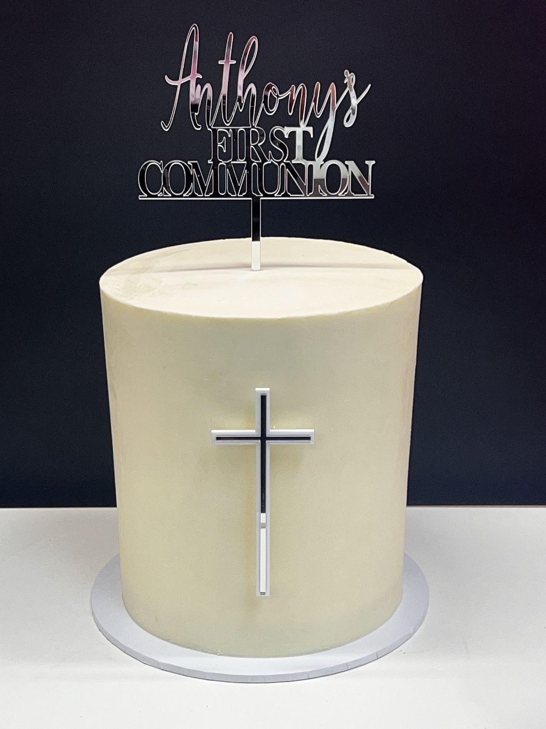 Simple holy communion cake