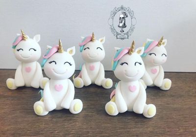 Cute unicorn cake topper