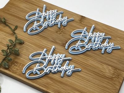HAPPY BIRTHDAY DOUBLE CAKE FROPPER