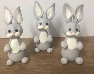Rabbit cake topper