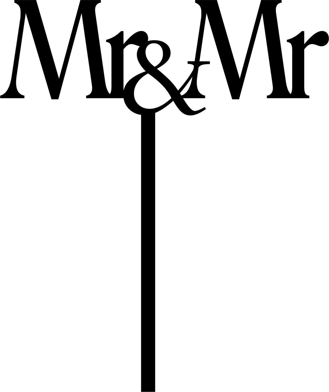 MR &amp; MR CAKE TOPPER 1