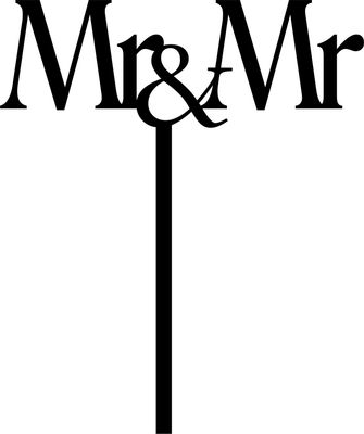 MR &amp; MR CAKE TOPPER 1