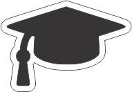 GRADUATION HAT DEBOSSER STAMP