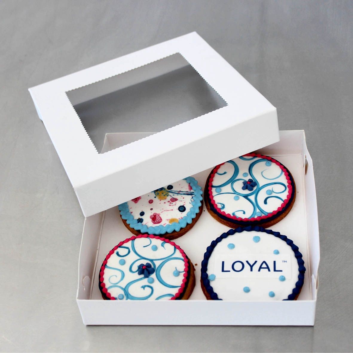 BISCUIT BOX SQUARE 6x6x1(H)in