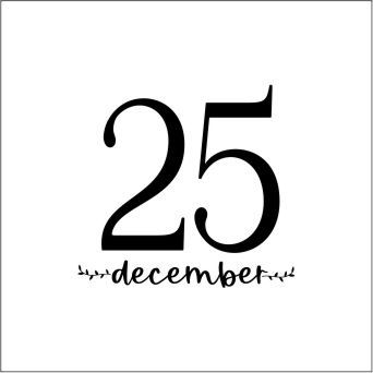 DECEMBER 25 COOKIE DEBOSSER STAMP