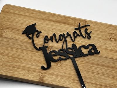 Congrats cake topper