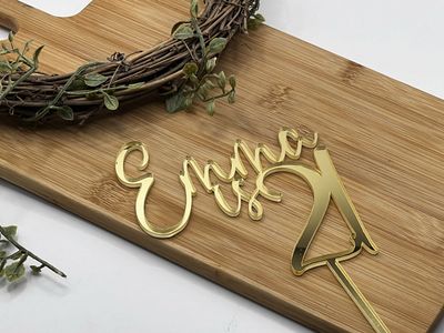 21 cake topper
