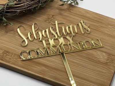 Holy communion cake topper