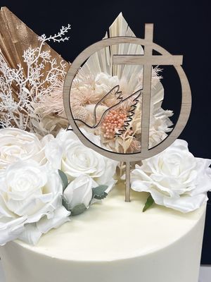 Dove cross cake  topper