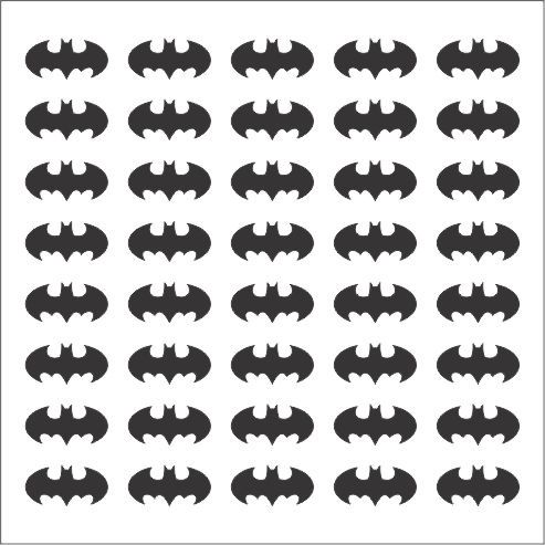 BATMAN LOGO STENCIL
