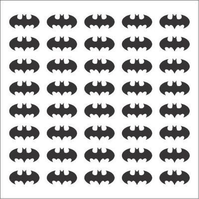 BATMAN LOGO STENCIL