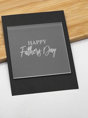 Happy Father’s Day debosser stamp