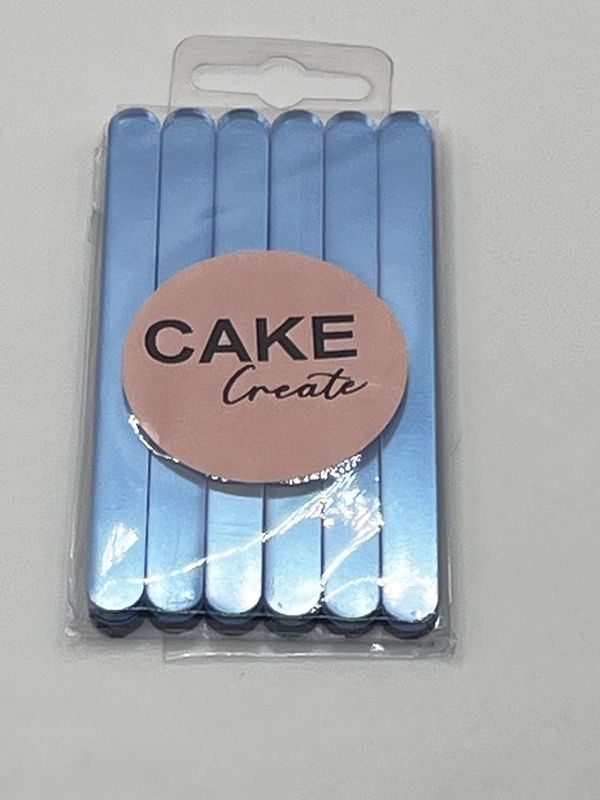 POPCICAL STICKS BABY BLUE MIRROR 12 pk