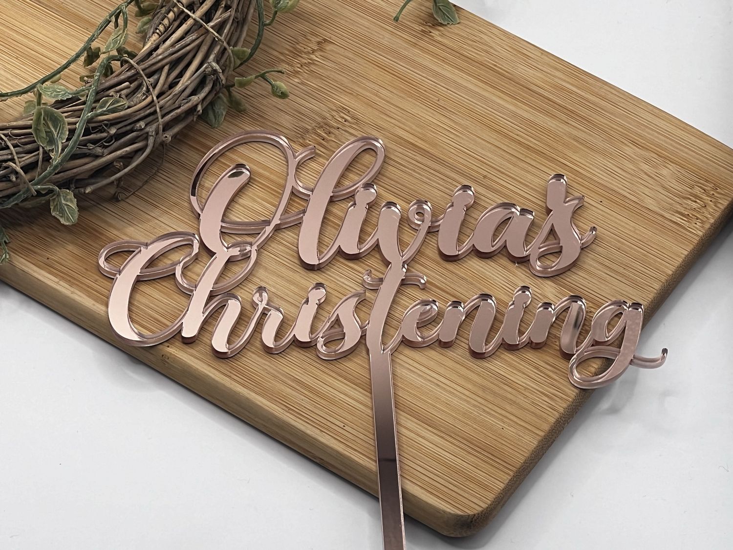 Christening cake topper  version 1