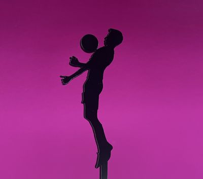 Soccer guy cake topper version 2