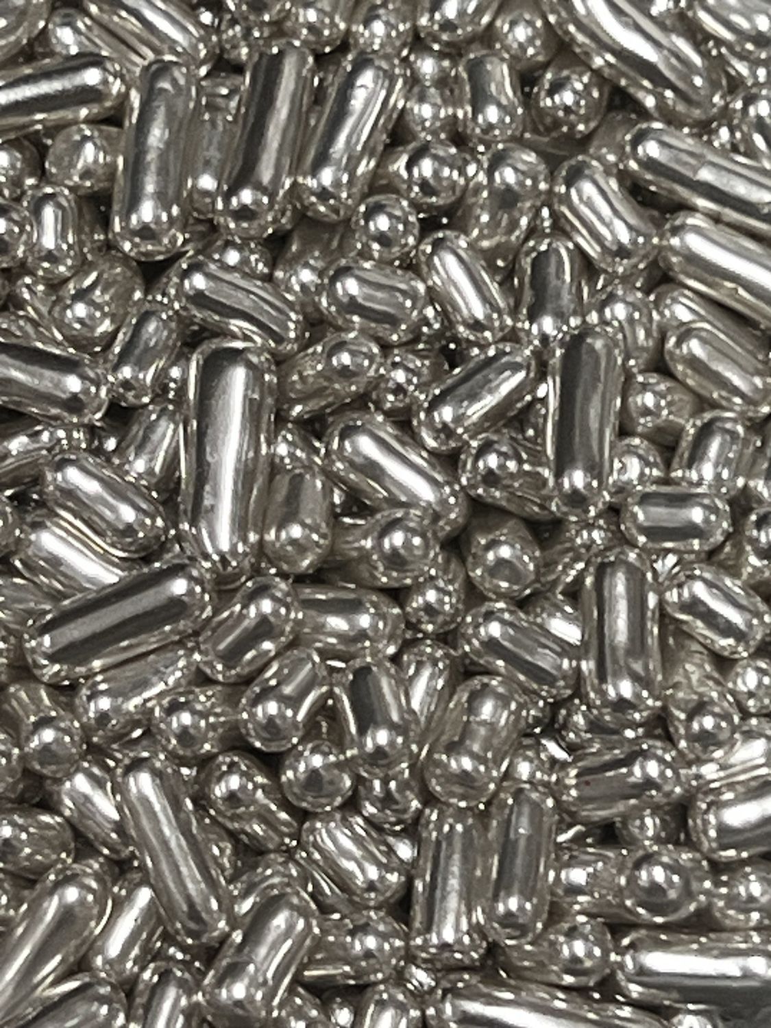 Metallic silver rods 70g