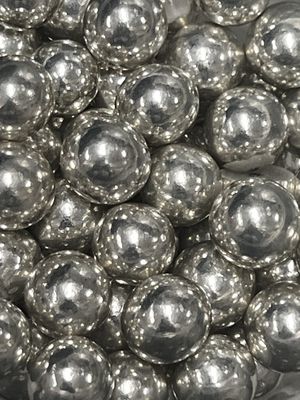 Silver metallic 10mm  cashous 80g