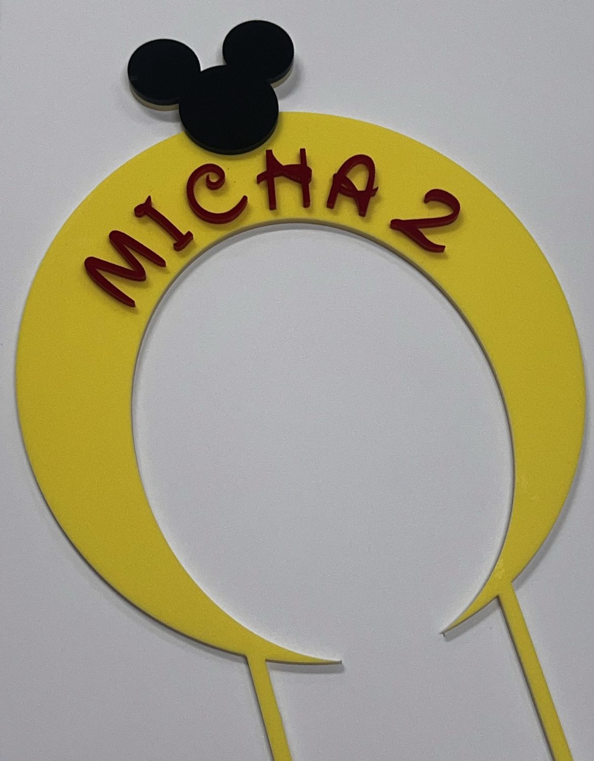 Mickey Mouse banner cake topper