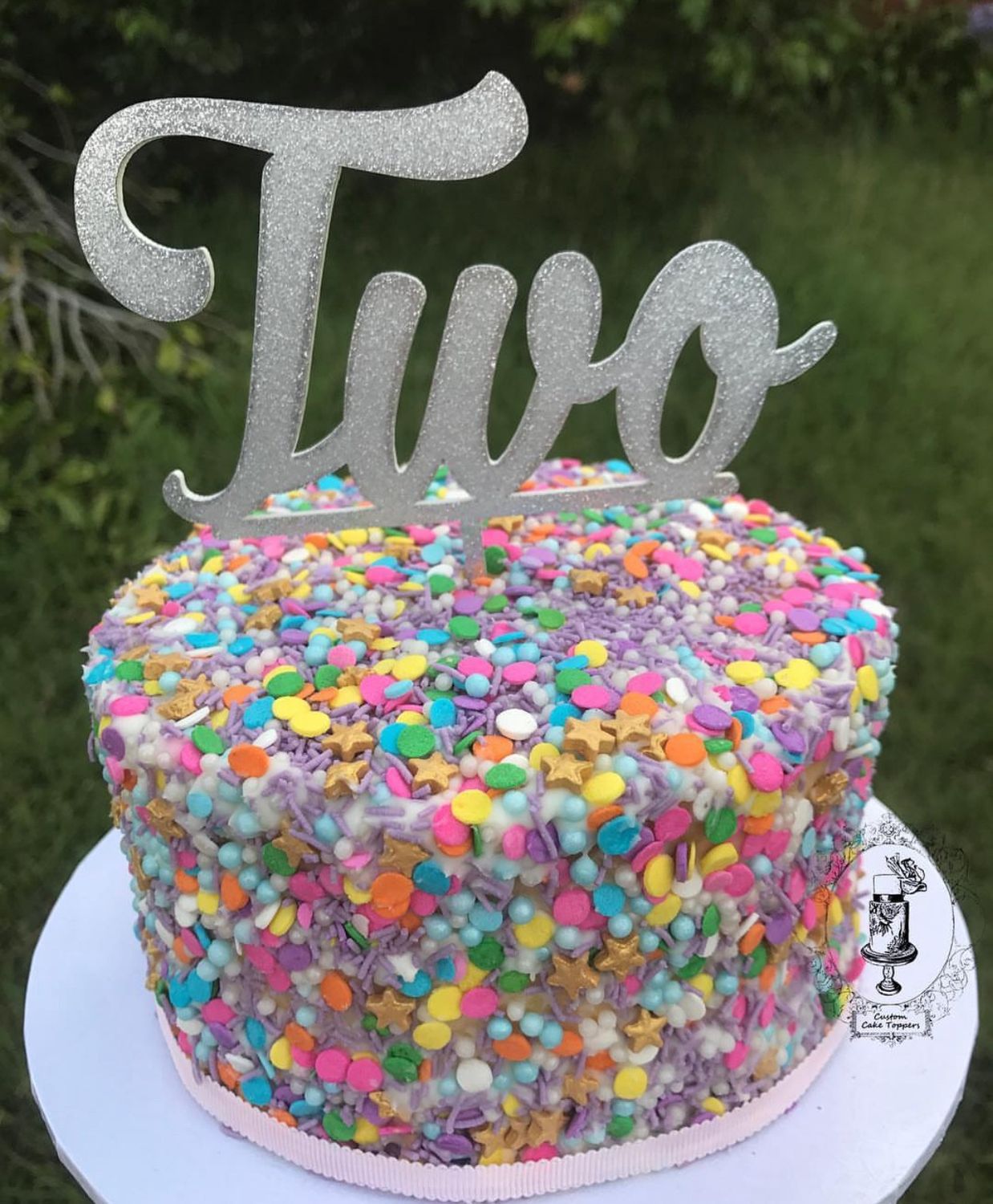 Two sprinkle cake 